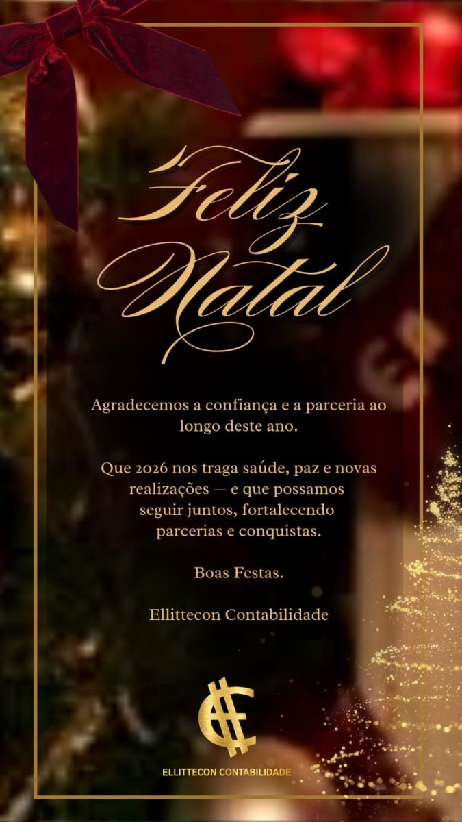 Mensagem de Natal e Ano Novo.
