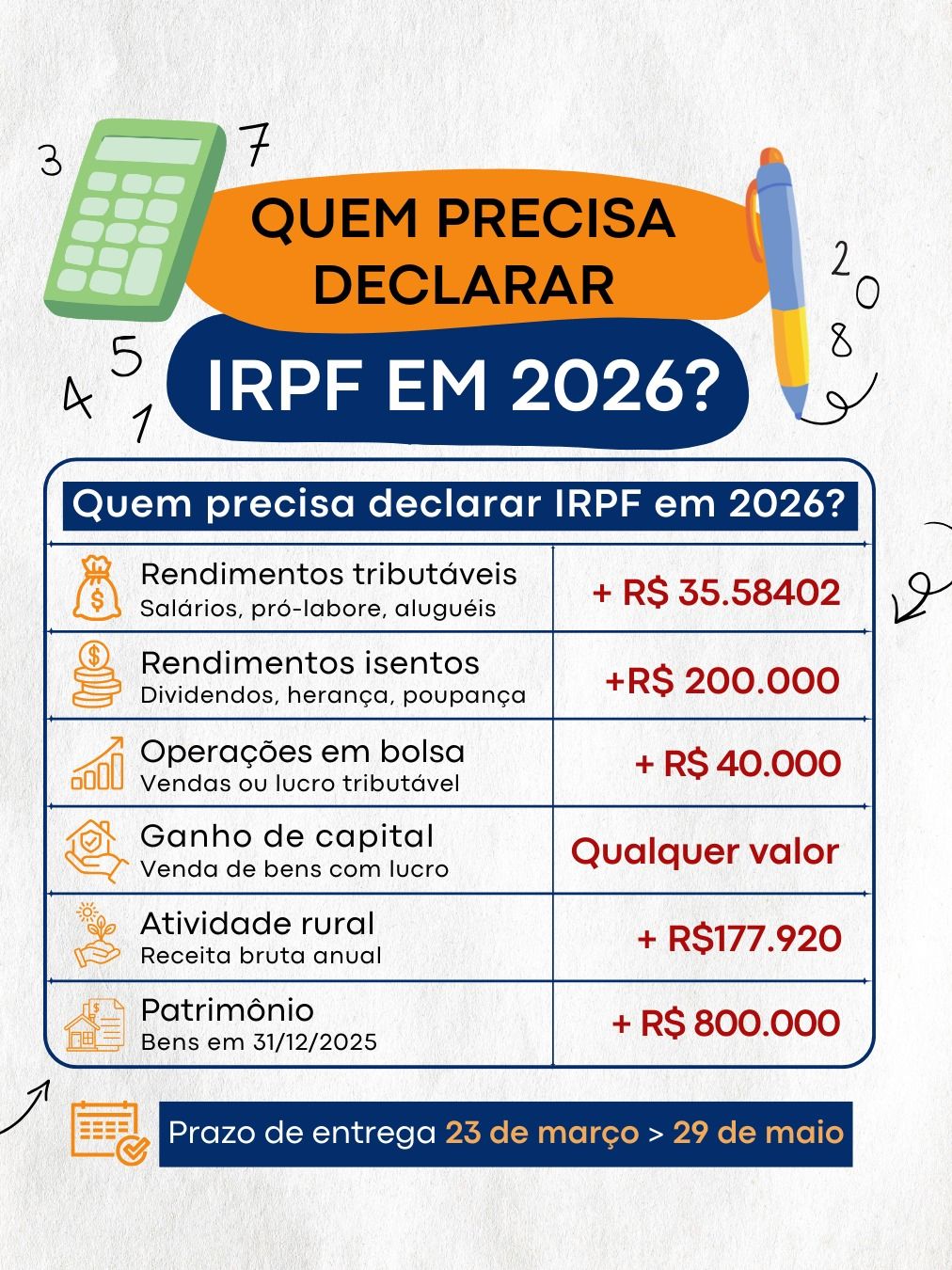 Imposto de Renda 2026